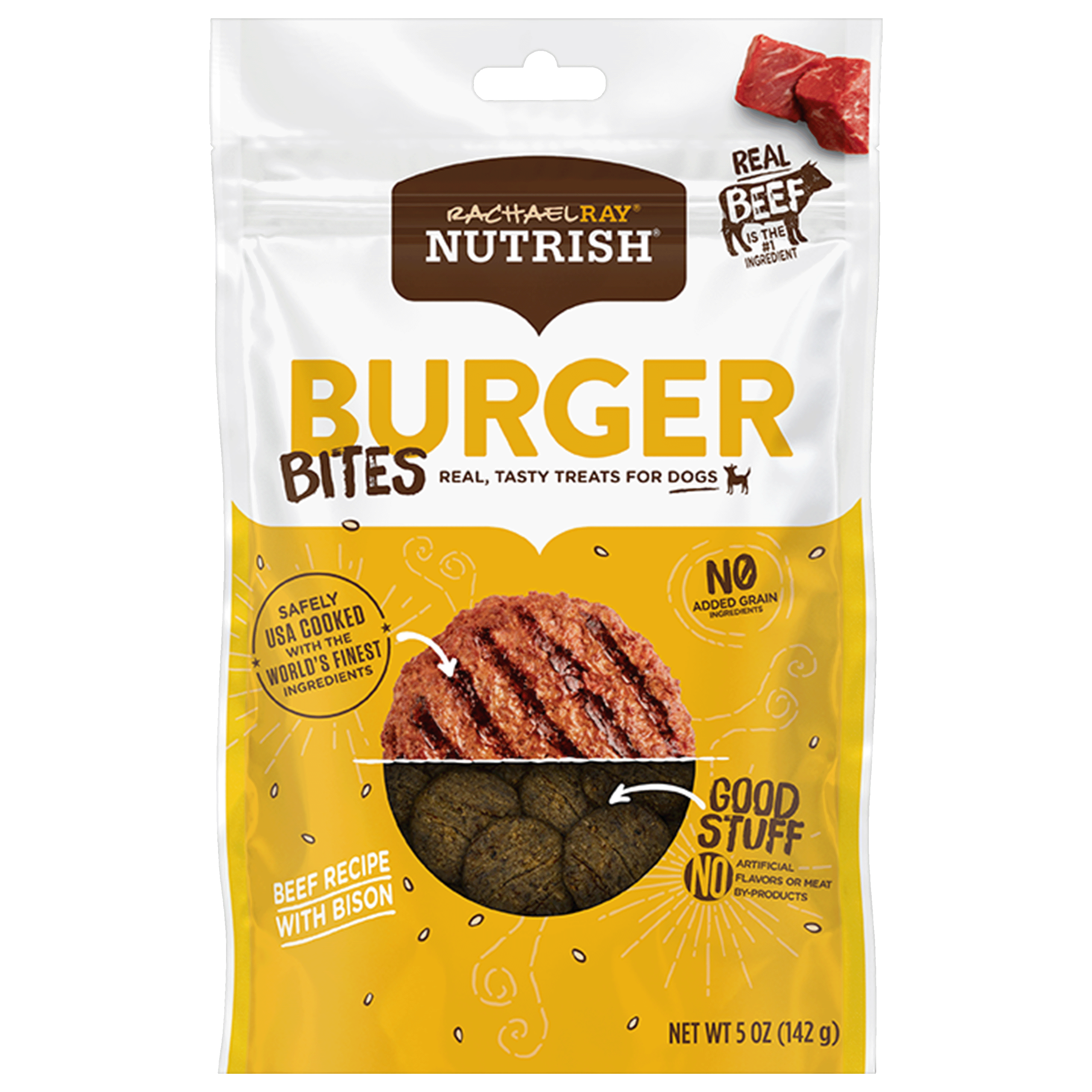 Nutrish Burger Bites Beef Recipe With Bison Dog Treats Nutrish